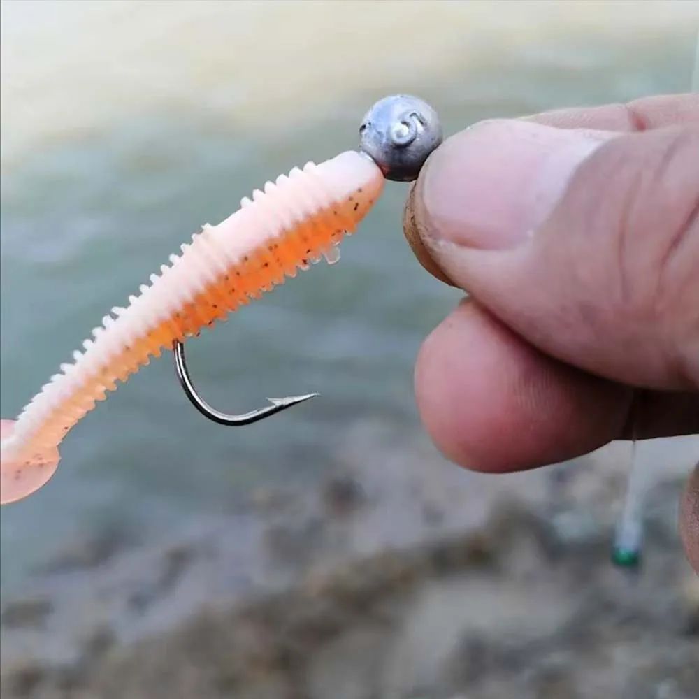 SantaKing 33/70Pcs Jig Heads Fishing Hooks Crappie Jigs Unpainted Jig Heads Round Ball Sharp Fishing Jigs Hooks