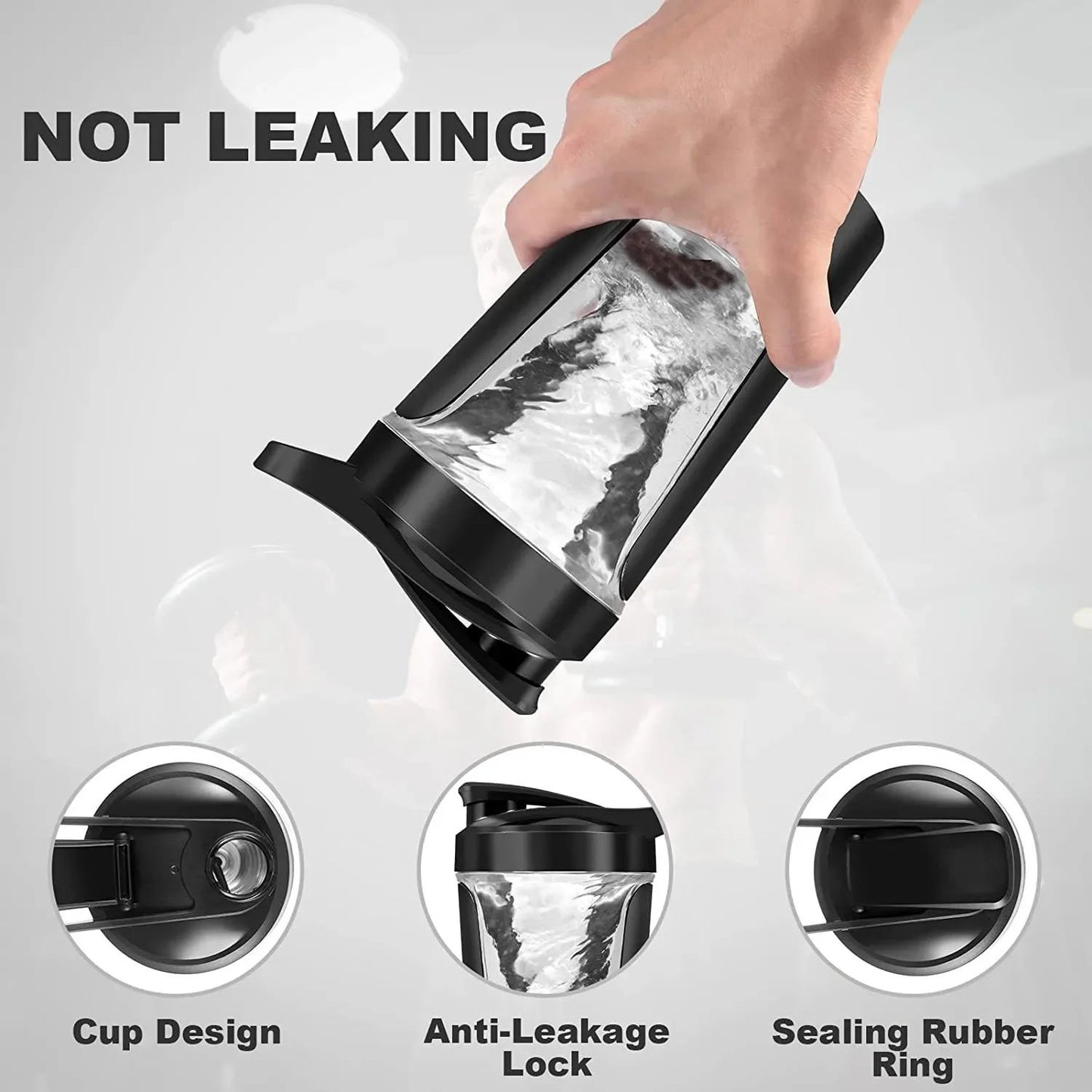 Copo Liquidificador de 450ml Copo Elétrico para Misturar Shaker Portátil para Proteína Mixer para Viagem Casa Escritório Ferramentas de Cozinha