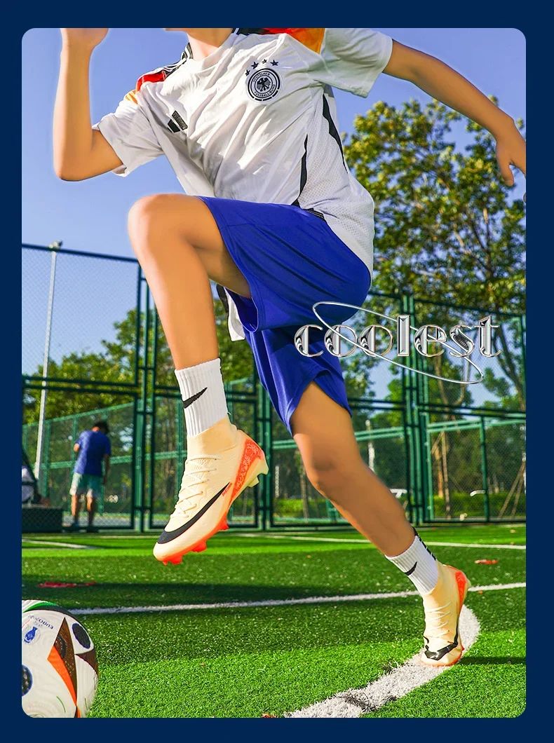 Men Soccer Shoes Society Professional Soccer Cleats Adult Fast Turf Training Football Shoes Outdoor Futsal Football Field Boots