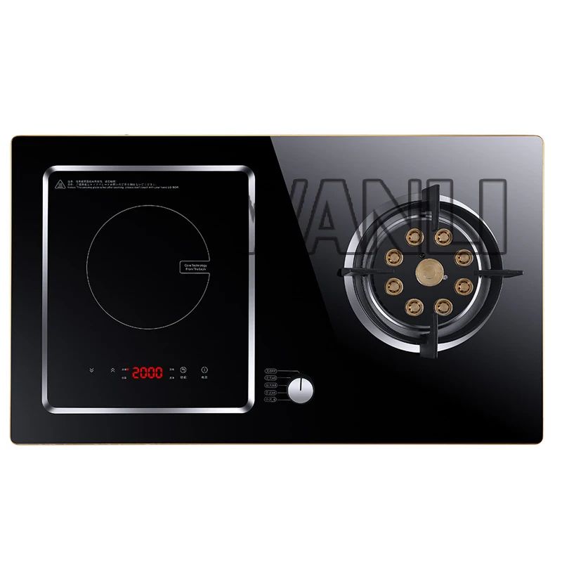Desktop 220v Household Built-in Electric Dual-purpose Gas Stove Induction Cooker Natural Gas/Liquefied Petroleum Gas Single-burn