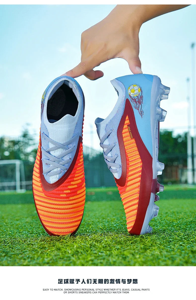 Men Soccer Shoes Original Fast Professional Unisex Cleats Low Cut Football Field Boot Non Slip Comfortable Outdoor Sneaker Match