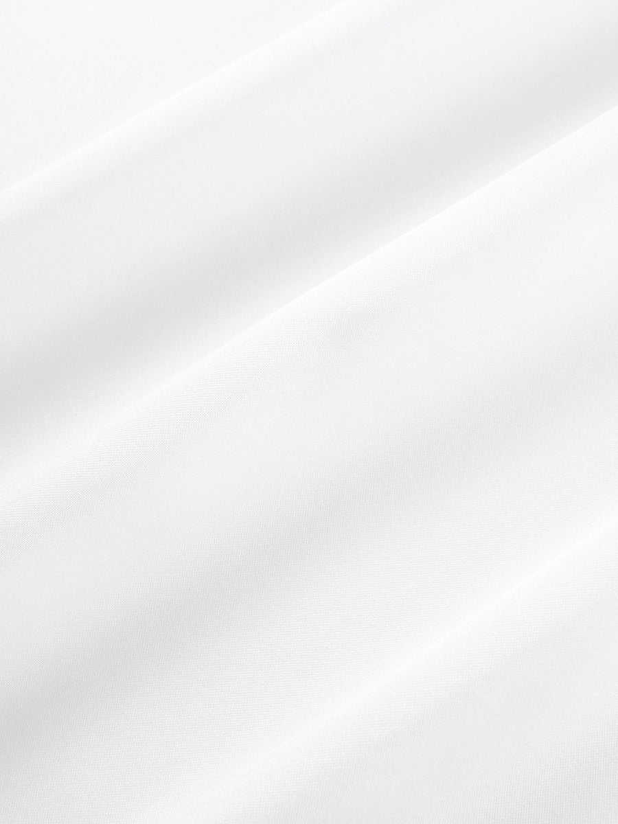 Elastic Waist Inner Lining Midi Skirt Women Solid Color Satin Half Slip Underskirt Long Underskirt for Ladies White/Black/Yellow