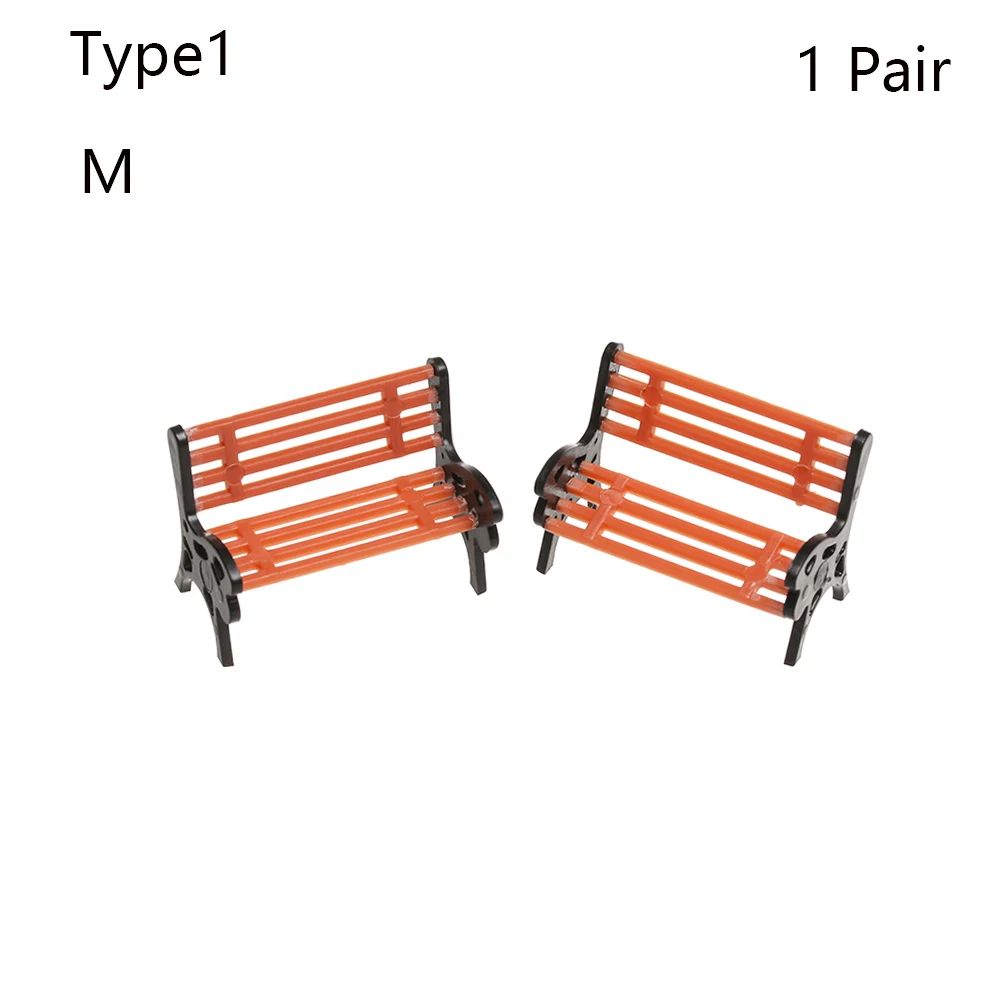 1SET Doll House Miniature Bench Stools White Chair Cute Fairy Garden Gnome Moss Terrarium Bonsai DIY Craft Home Decoration
