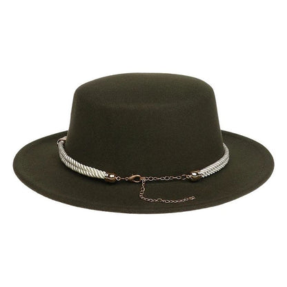 British Style Felt Fedora Jazz Hat Elegant Wedding Party Trilby Lightweight Unisex Fashionable Headwear