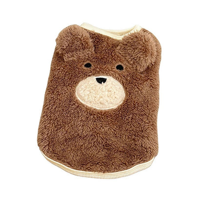 Roupa para Pet de Inverno Roupas de Cachorro Teddy Schnauzer Roupa de Cachorro 1.5-11.5kg Roupas de Inverno para Cães Colete Suéter de Ursinho de Pelúcia Macio