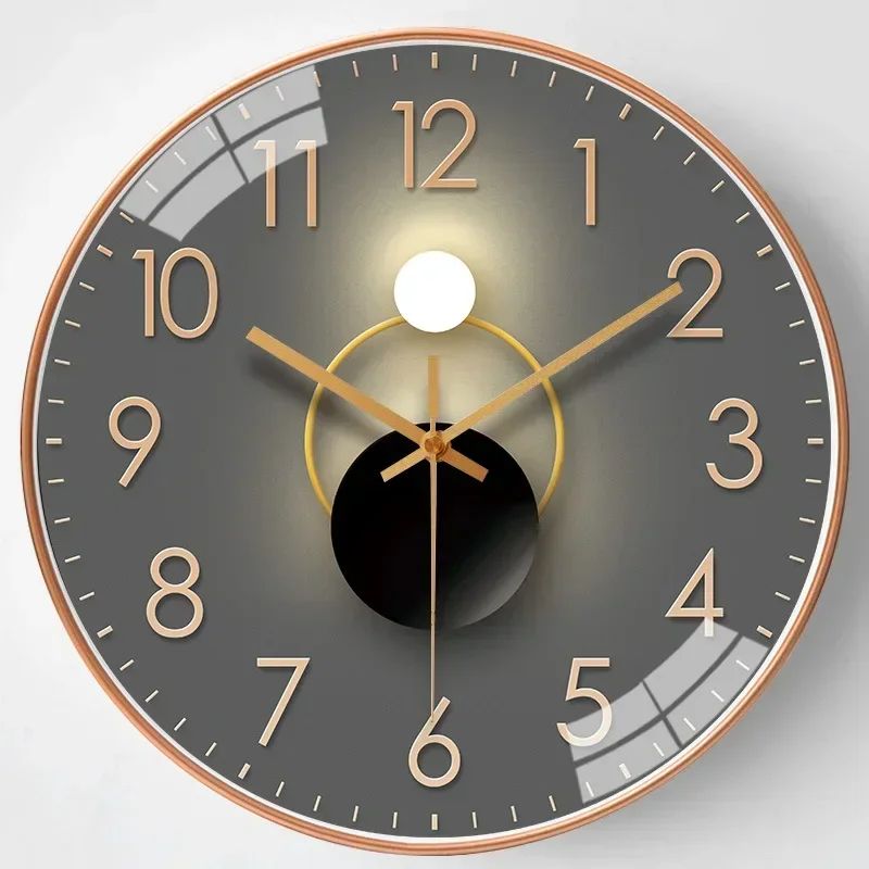 Originality Wall Clock Silent Non-Ticking Battery Operated Wall-mounted Clock Living Room Bedroom Kitchen Office Classroom