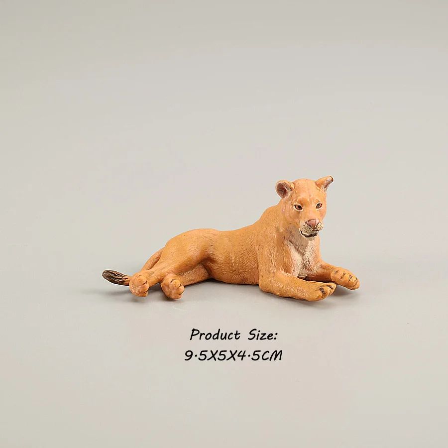 Brinquedos de Figuras de Animais Selvagens Leão Tigre Leopardo Pantera Guepardo Brinquedos de Plástico Animais da Selva Bonecos de Ação Presentes para Crianças