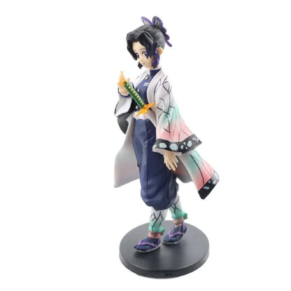 Anime Demon Slayer Action Figures Kimetsu No Yaiba Shinobu Nezuko Bonecas de PVC Coleção Modelo Enfeites Brinquedos Derivados do Japão