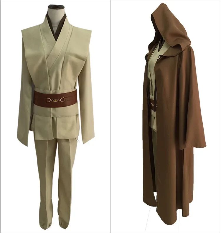 Jedi Knight Star Cosplay Anakin Skywalker Costume Replica Rob Cloak Anime Halloween Party Outfits Clothes Plus Size