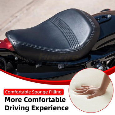 Driver Solo Seat Motorcycle Black Front Cushion Seat Fits For Harley Sportster XL 1200 883 72 Forty Eight 2016-up