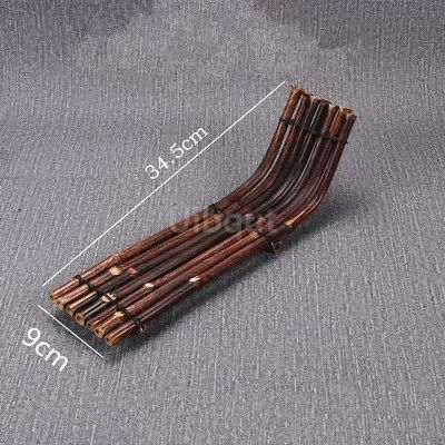 Vintage bamboo sushi dish bamboo fence Japanese Korean fence plate Cuisine Sushi Boats Bamboo Creative Exquisite Sushi Tools