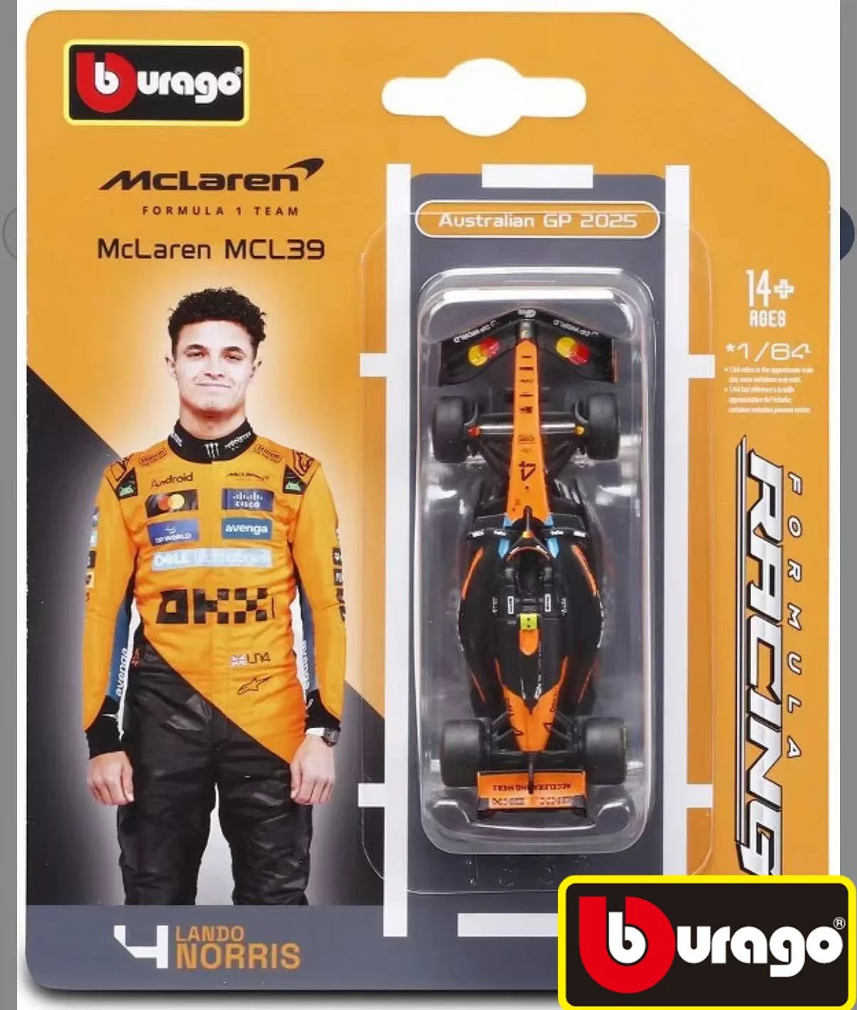 Bburago 1/64 2025 F1 SF-25 Leclerc-#16 Hamilton-#44 RB21 Verstappen-#1#22 MCL39#4#81 W16 Modelo em Liga Miniatura Diecast Brinquedo de Presente