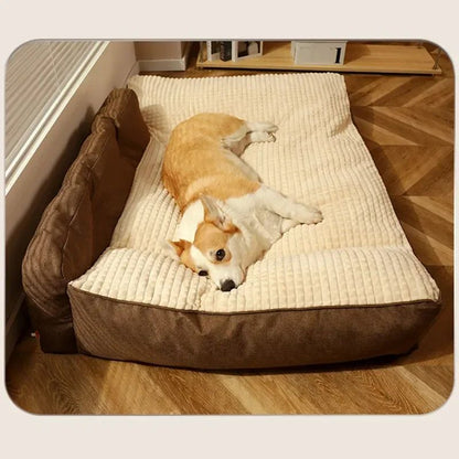 Tapete Aconchegante Xadrez para Pets no Inverno - Cama de Luxo Removível e Lavável para Cães e Gatos Pequenos/Médios - Acessórios para Dormir