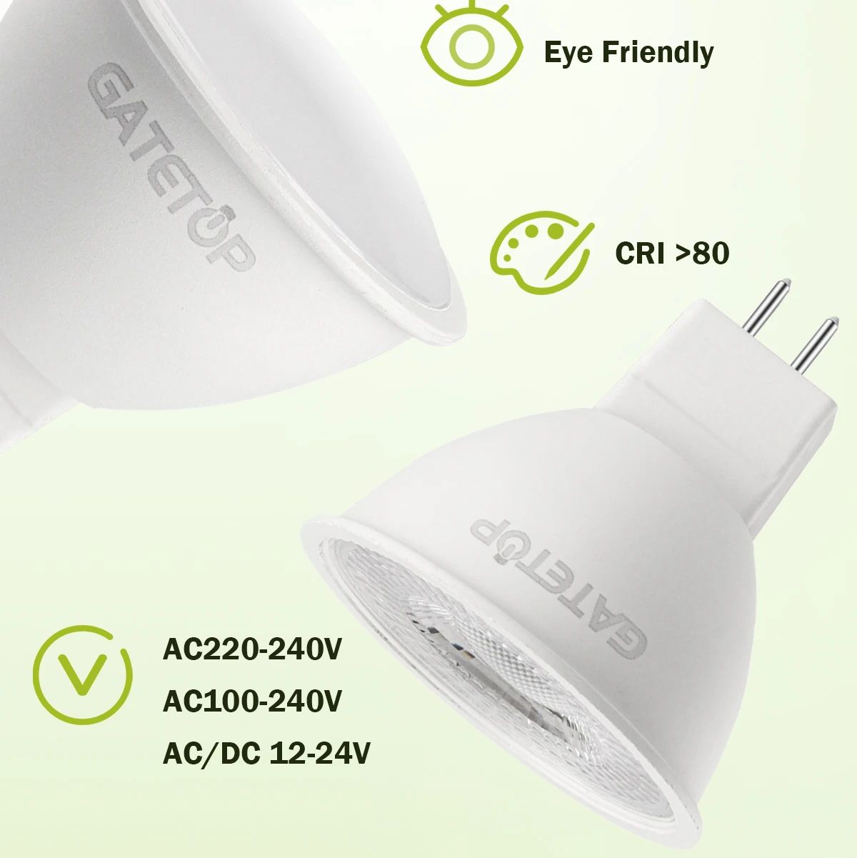 10PCS MR16 LED Spotlight Bulb GU5.3 Lampada AC 110V 220V 12V Bulbs Spot Light Replace The 50W Halogen Lamp Home Direction