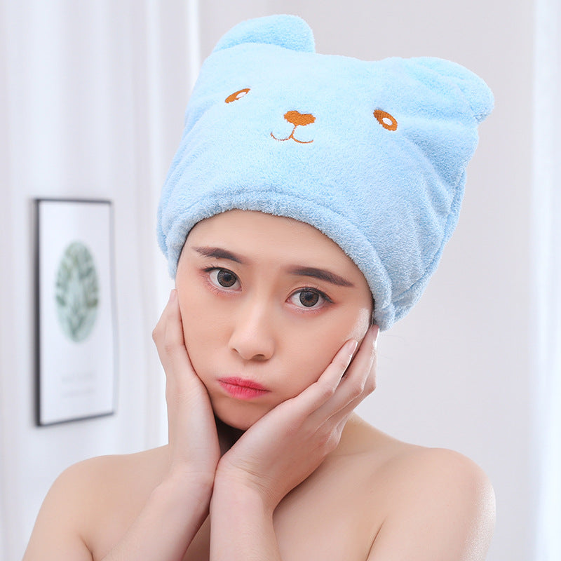 Microfibre Quick Hair Drying Bath Spa Bowknot Wrap Towel Hat Cap For Bath Bathroom Accessories Shower Cap for Women Hair Cap