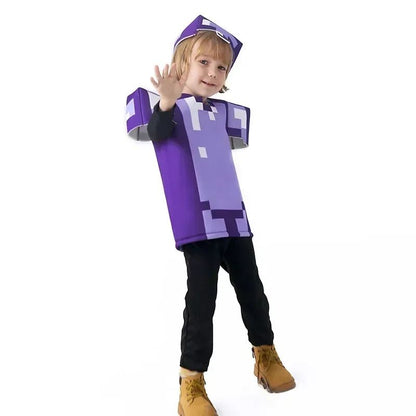 Game My World Role Play Holiday Party Pixel Costume Toy Mc Boys Girls Set Diamond  Christmas Gift Stage Costume