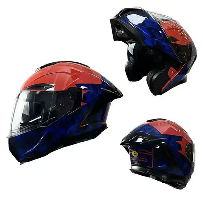 Capacete Articulado de Moto com Bluetooth Lente Dupla Off-road Capacete de Corrida Cascos para Moto Capacete de Moto Aprovado pelo DOT Para BMW