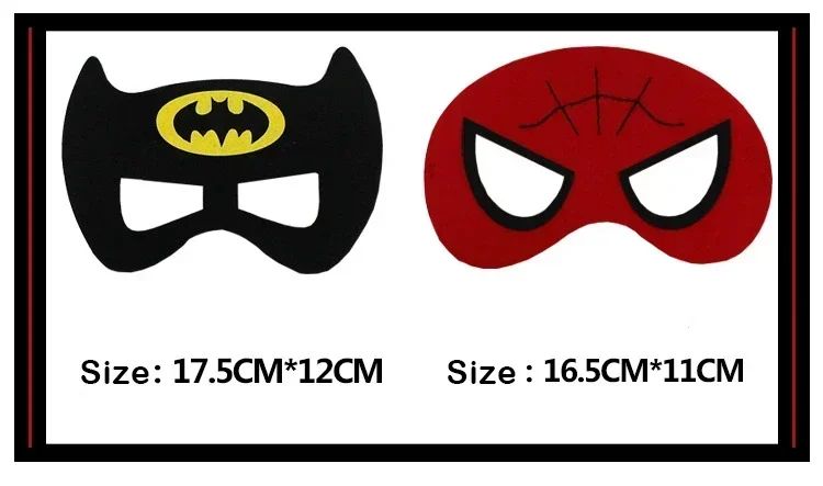 32/28/10 Pcs/Lot Superhero Mask Cosplay Christmas Halloween  Carnival Party Props  Birthday Felt  Masquerade