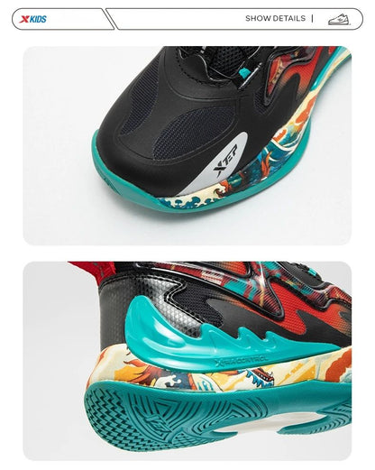 Xtep Teenager's Basketball Shoes 2025 Spring Unisex Mesh Breathable Lightweight Fashion Comfortable Sport Shoes 676415129390