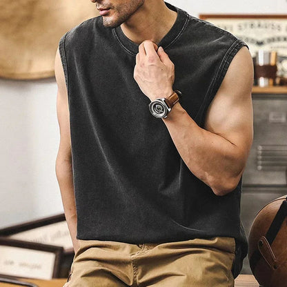 Luffy printed anime fitness vest summer new men s vest Y2k women s washed casual sleeveless shirt streetwear Harajuku