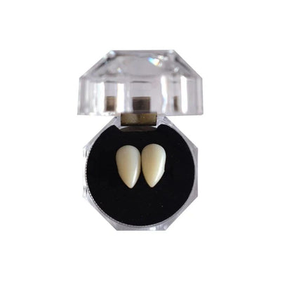 1-5pcs Vampire Teeth Fangs Dentures Props Halloween Costume Props False Teeth Solid Glue Denture Adhesive Halloween Party Decor