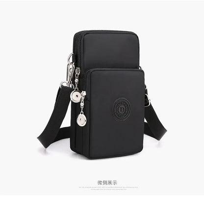 New Women Mobile Phone Bag Nylon Cell Phone Bag Coin Purse Strap Shoulder Bag Small Crossbody Bags for Women Wallet Travel Purse