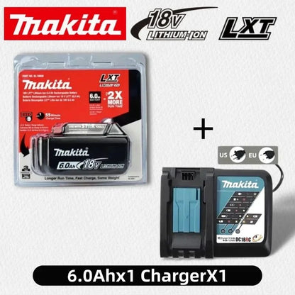 Bateria recarregável Makita 18V 6.0Ah 100% original, para baterias de ferramentas elétricas Makita BL1830 BL1830B BL1840 BL1840B BL1850 BL1850B