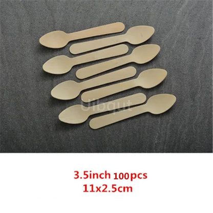 50 100pcs Sushi shushi Wood Boat Natural bamboo Disposable Kayak Salad Dessert Pine cake Boat Snack Bowl mat sushi plate tray