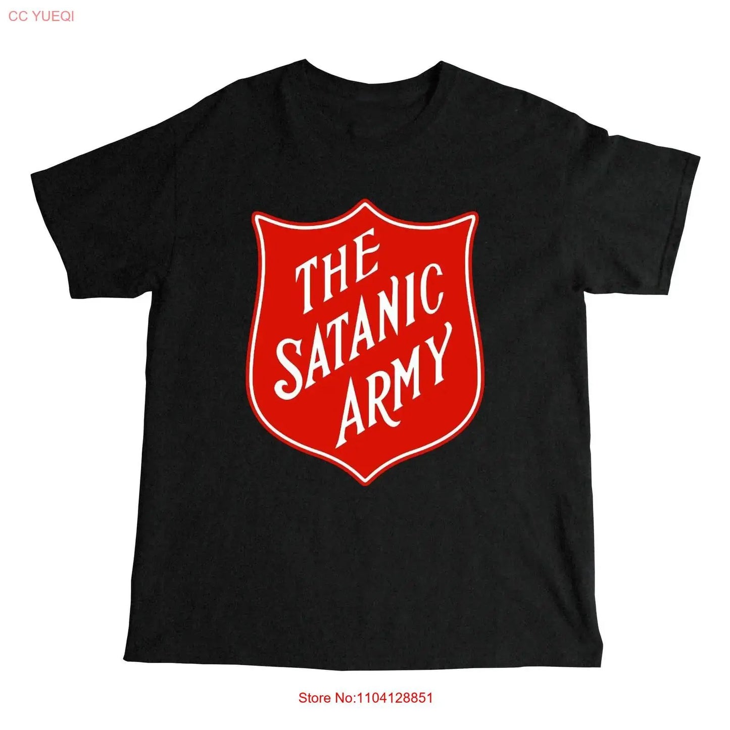 The Satanic Army T Shirt vintage Washed streetwear Stylish graphic homme Top For Everyday Wear Versatile designer clothes Soft