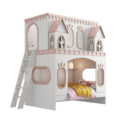 Cama de princesa castelo, cama infantil, quarto de menina, cama de casal, buraco de árvore, madeira maciça
