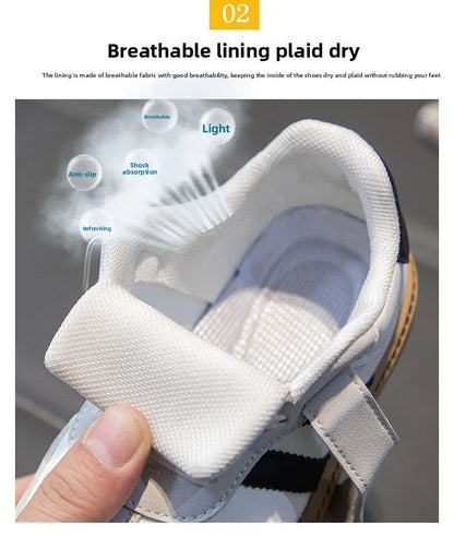 Trendy Kids Shoes Girls Boys Tennis Sneakers Outdoor Running Shoes Non-slip School Sports Shoes Breathable Mesh Comfort Shoes
