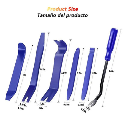 Kit de ferramentas para desmontar, kit de plástico, kit de clipes para porta de carro, painel de acabamento, rádio, painel de instrumentos, remoção de áudio, instalador, kit de reparo de conversão