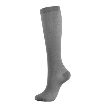 Varicose Veins Compression Socks Fit For Golf Rugby Hiking Sports For Anti Fatigue Driving Travel Flight Black Women Men Socks