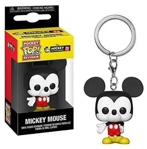 Novos 22 Estilos Funko Pocket Pop Chaveiros Mickey Mouse Minnie Pato Donald Stitch Angel Elvis TIKI Lilo Scrump Bonecos de Vinil