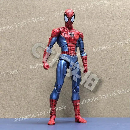 Original Ct Toys Mafex 075 O Espetacular Homem-Aranha - Ver. Quadrinhos Boneco de Ação de Anime Modelo de Presente