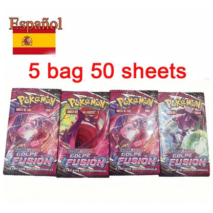 Novas Cartas Pokémon Espanholas em Inglês Francês COROA ZENITE TEMPESTADE PRATEADA Origem Perdida Estrelas Radiantes Cartas Pokémon Coleção Brinquedos