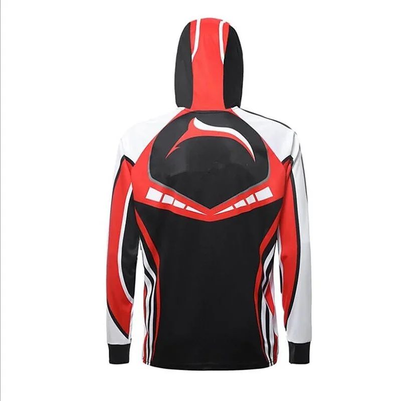Camisa de Pesca Masculina de Manga Longa Profissional Respirável de Secagem Rápida com Capuz Anti-UV para 2026, Roupas Masculinas de Pesca para Uso Externo, Casaco de Pesca