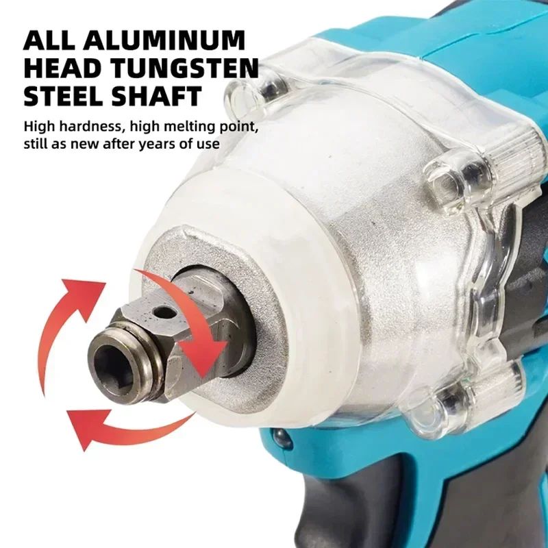 Makita DTW600 3100IPM Chave de Impacto Sem Fio 18V 1/2 Pol. Parafusadeira Sem Escova Chave de Fenda Elétrica Recarregável Ferramenta para Serviço Automotivo