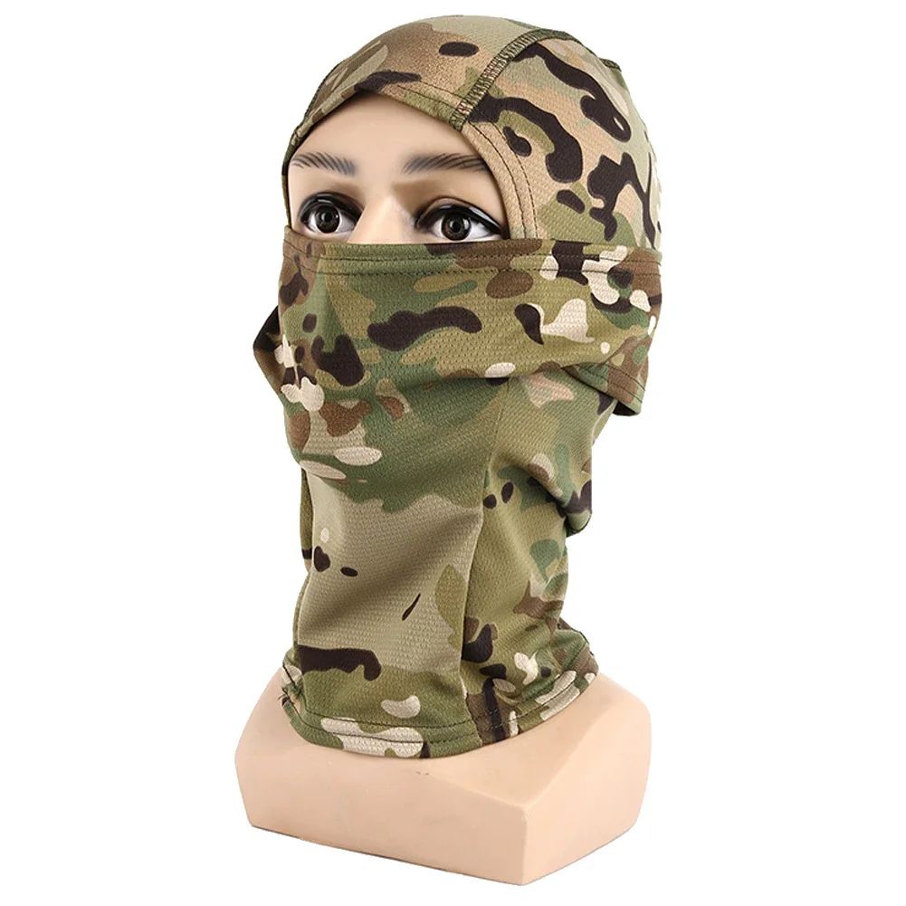 Camouflage Balaclava Full Face Mask Wargame CP Hat Hunting Bicycle Cycling Bandana Neck Gaiter