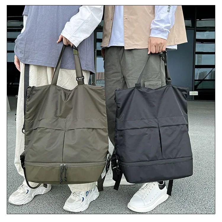Mochila Unissex de Grande Capacidade Masculina e Feminina Mochilas de Nylon Impermeáveis Esportivas Modernas Mochilas Escolares Portáteis de Lazer Viagem