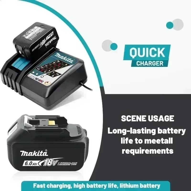 Bateria Original Genuína Makita 6Ah 6000mAh 18V Makita BL1860 BL1850B BL1850 BL1840 BL1830B bateria de lítio recarregável makita
