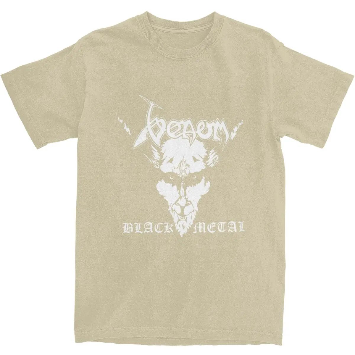 for Men Women Funny 100% Cotton Unique Cloth  Accessories Venom Black Metal Apparel Shirt Men Women Pure Cotton Casual T-shirt