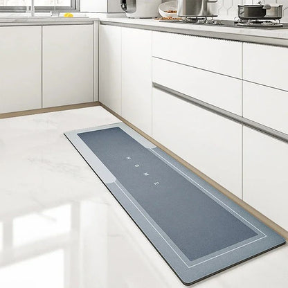 Diatomite Mat Kitchen Rug Non-slip Kitchen Long Carpet Super Absorbent Floor Mats Entrance Doormat Carpets for Living Room ??