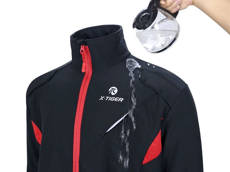 X-TIGER Winter Fleece Thermal Cycling Jacket Coat Windproof Bicycle Clothing Autumn Outdoors Sport Cycling Camping Hiking Jacket