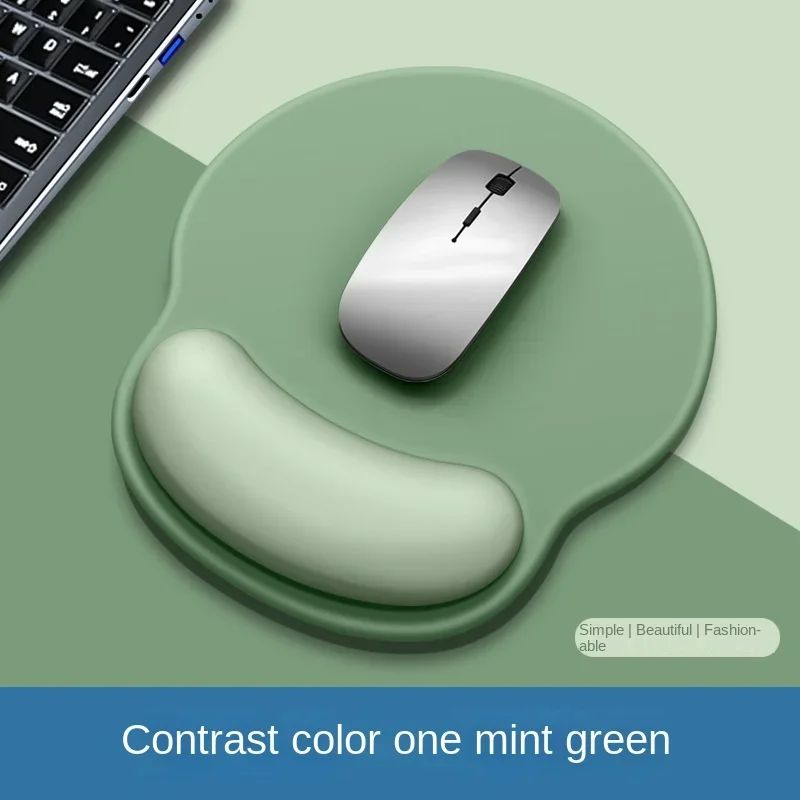 Mouse Pad com Suporte de Punho Gradiente, Tapete de Rato Antiderrapante, Mousepad Macio com Apoio de Punho, Mouse Pad de Silicone para Computador