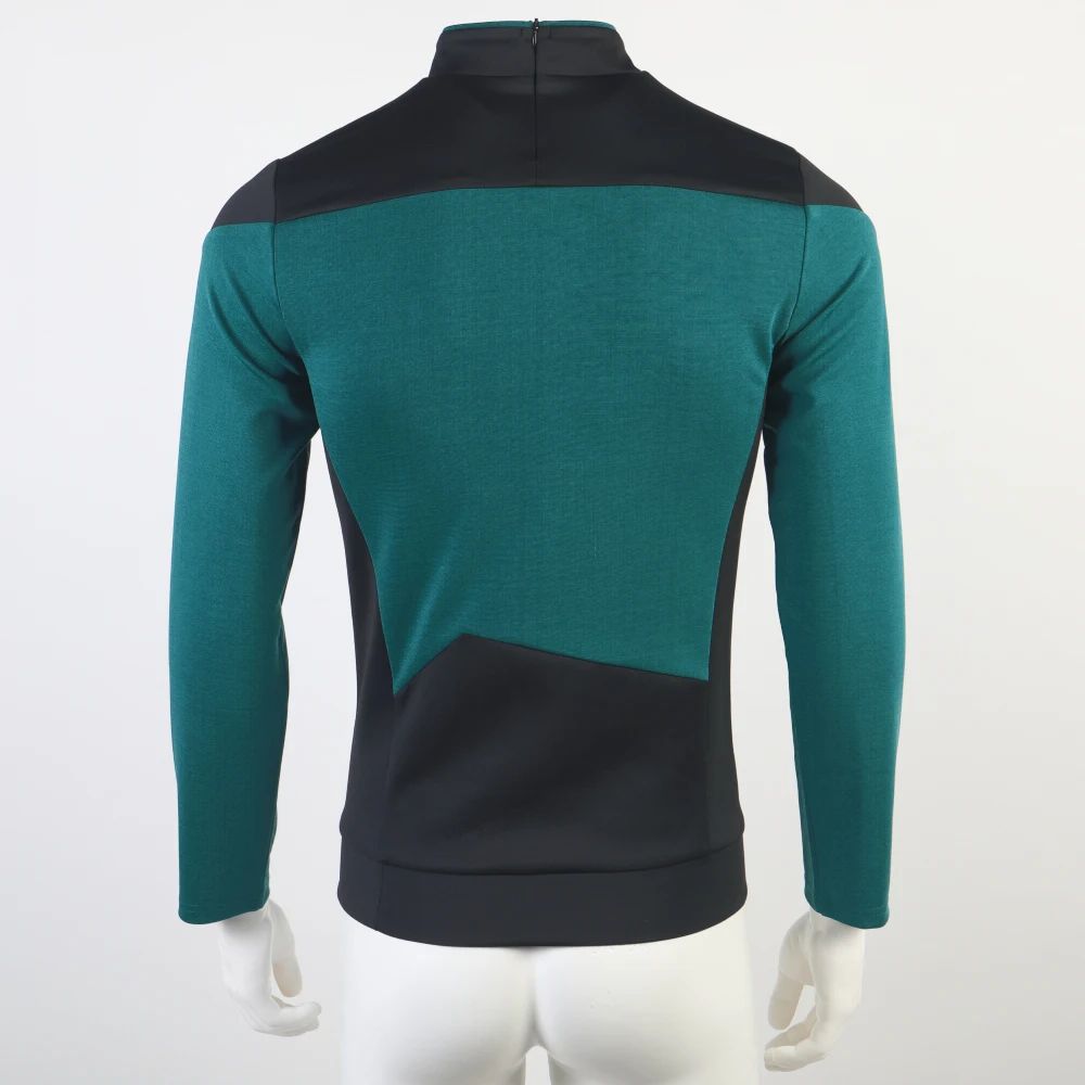 Star TNG The Next Generation Trek Red Yellow Blue Shirt Uniform Cosplay Costume For Men Coat Halloween Party Clothing
