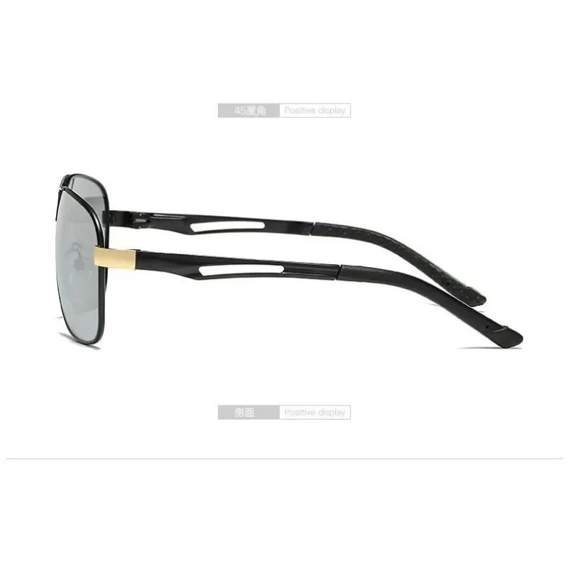 1PC Top Aluminum Magnesium Square Polarized  Photochromic Sunglasses Men Sun Glasses Safety Driving Oculos De Sol Masculino