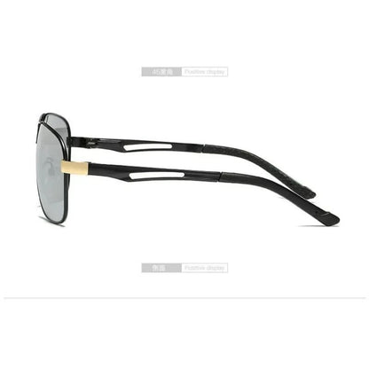 1PC Top Aluminum Magnesium Square Polarized  Photochromic Sunglasses Men Sun Glasses Safety Driving Oculos De Sol Masculino