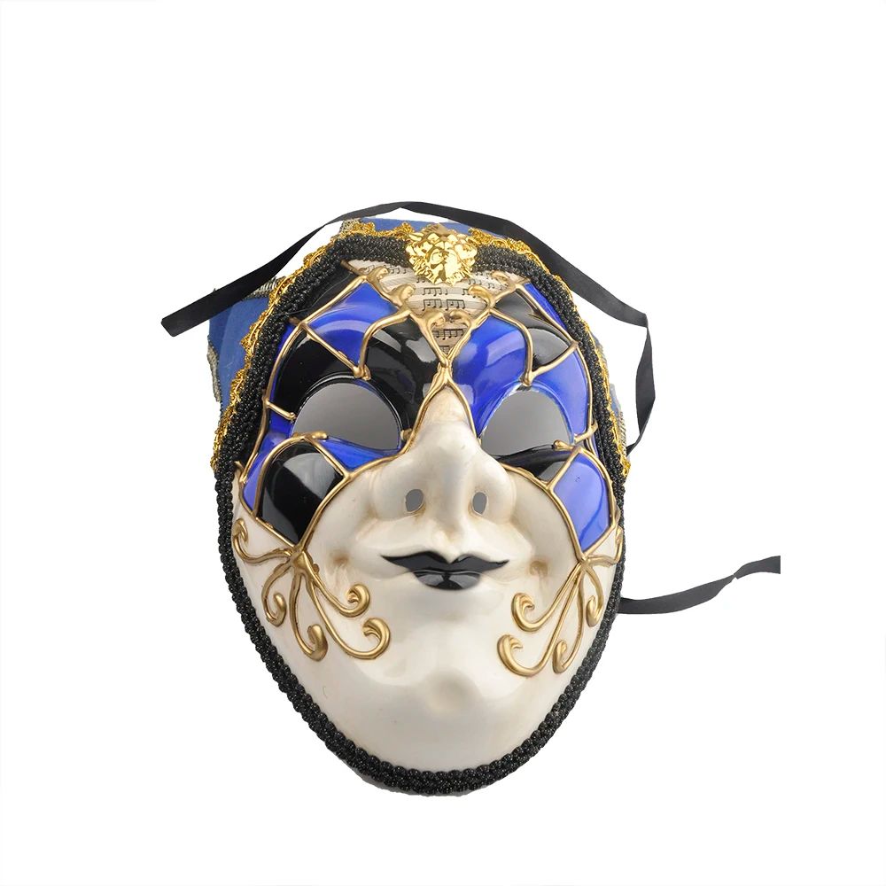 Venetian Comedy Mask Exquisite Decoration Jester Masks