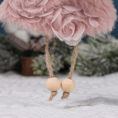Christmas plush antlers angel girl pendant Christmas tree pendant creative doll pendant gift